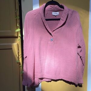 Xirena cotton gauze top